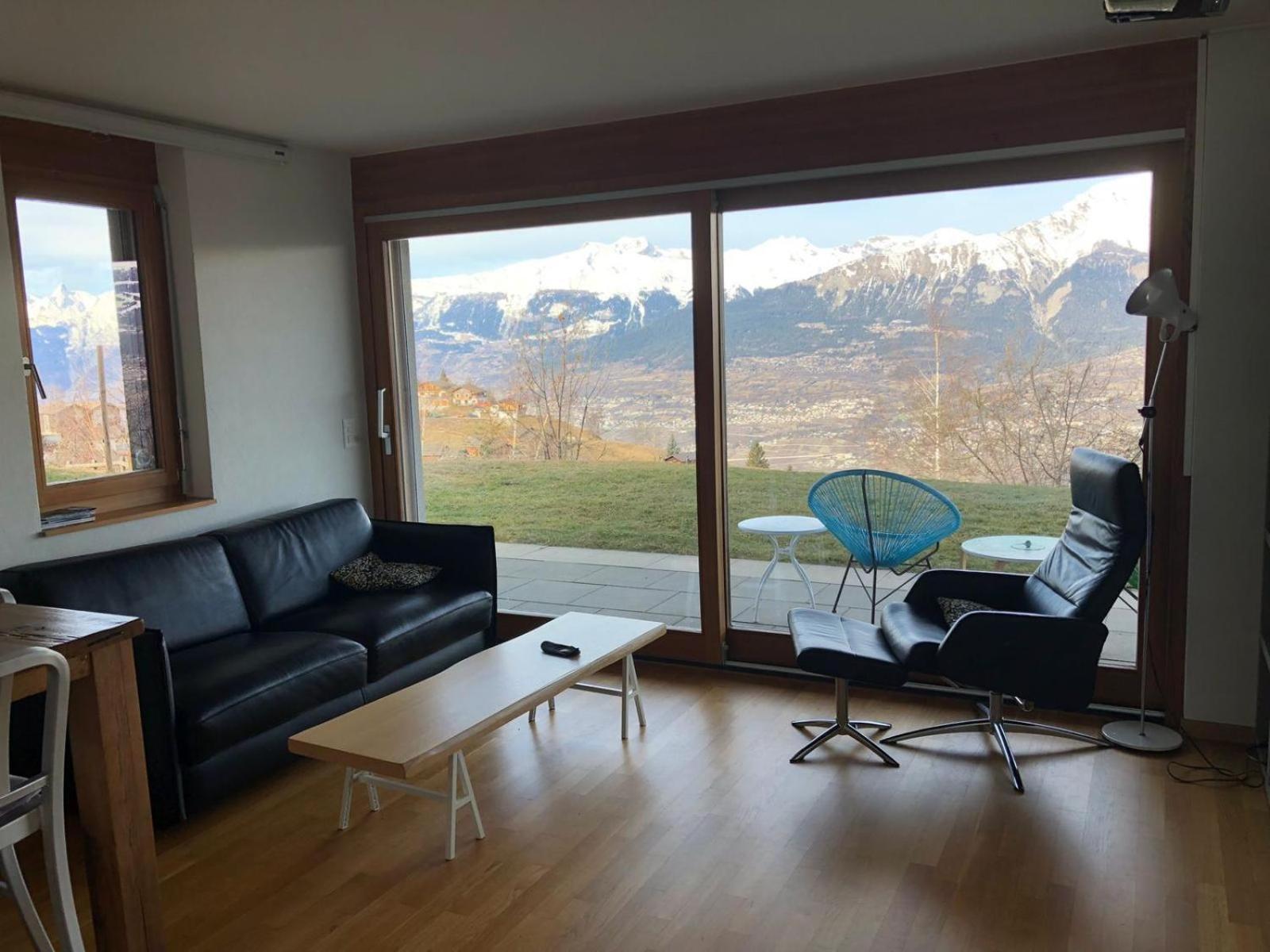 Apartment Joli 2 Pieces Et Demi Confort, Balcon Du Ciel Mont-noble Nax